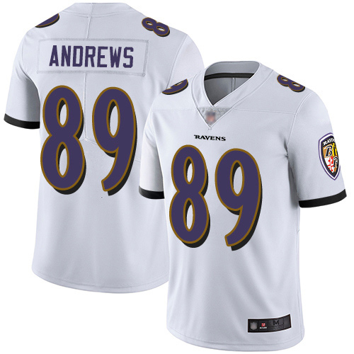 Baltimore Ravens Limited White Men Mark Andrews Road Jersey NFL Football #89 Vapor Untouchable